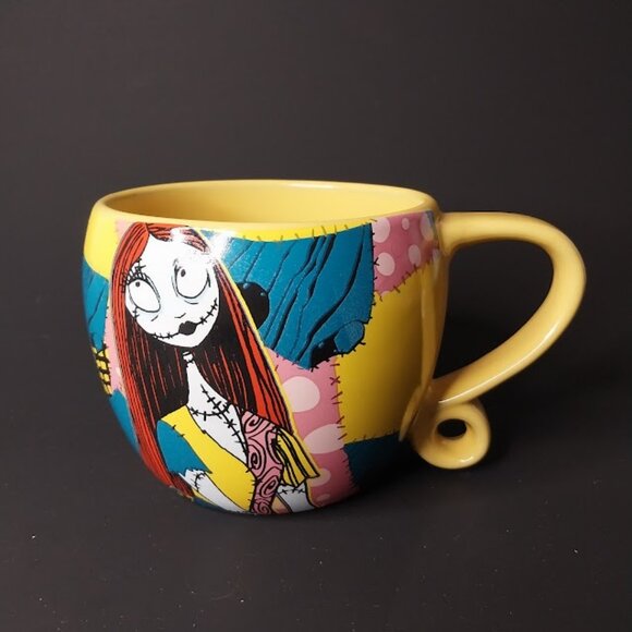 Disney The Nightmare Before Christmas Jack and Sally Patchwork Mug - Picture 5 of 8